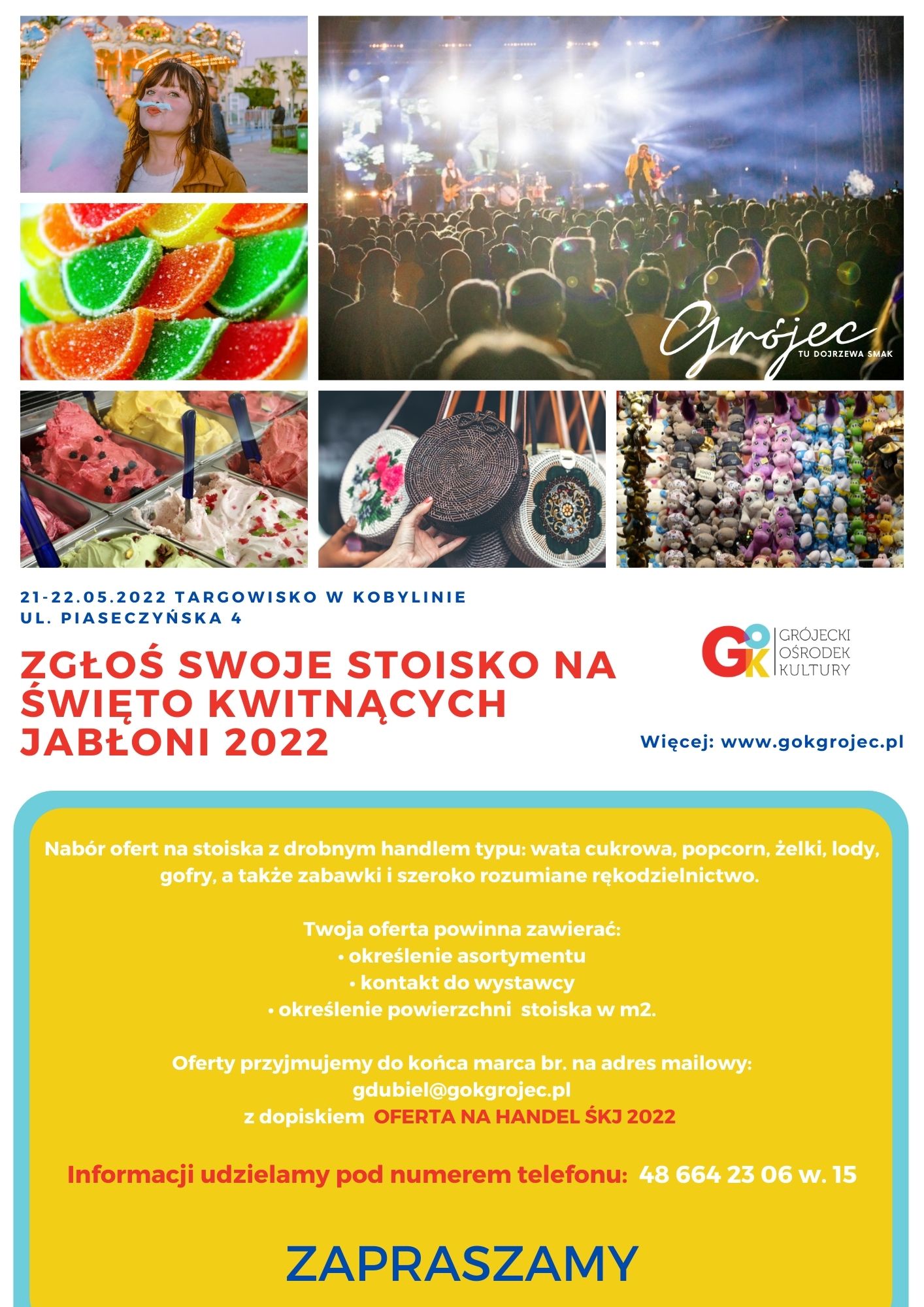 Stoisko handlowe na Święto Kwitnących Jabłoni 2022